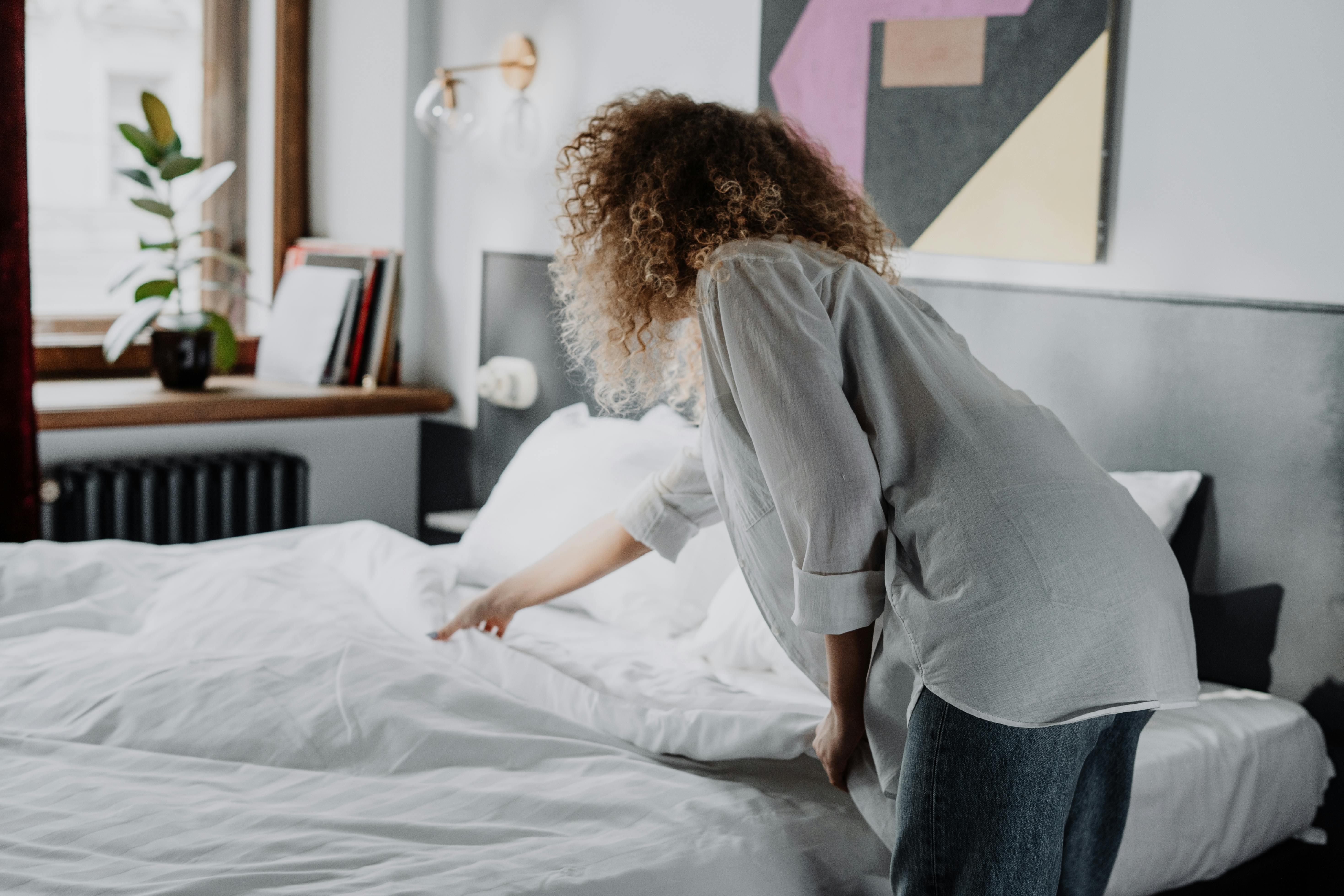 Linge hôtelier impeccable préparé par notre équipe
